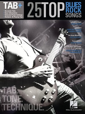 cover image of 25 Top Blues/Rock Songs--Tab. Tone. Technique.